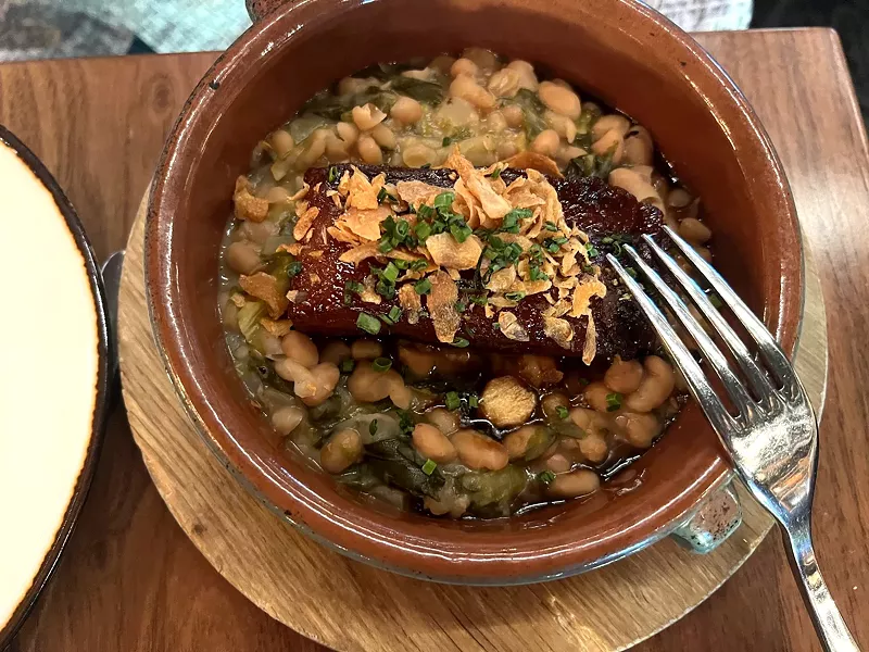 Image: Glazed Pork Belly is one of more than a dozen new menu items at Mora Italian this fall.