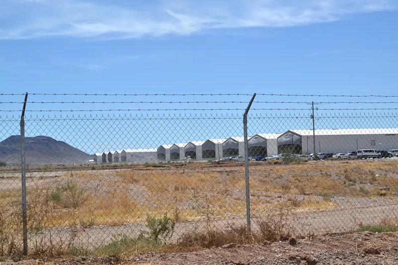 Image: Hickman's barns in Tonopah, Arizona.