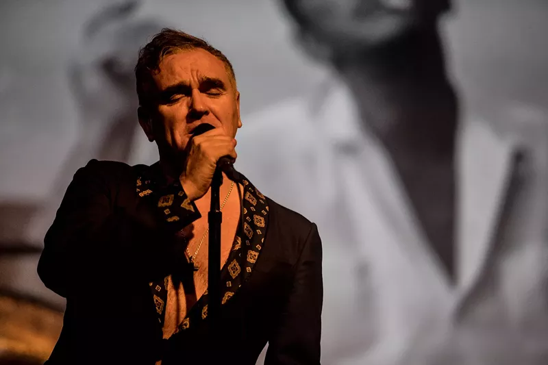 Image: Morrissey gave us a quick scare during his Tempe concert.