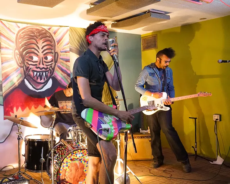 Image: Bryan Preston (left) and Andy Warpigs perform together during an undated concert.