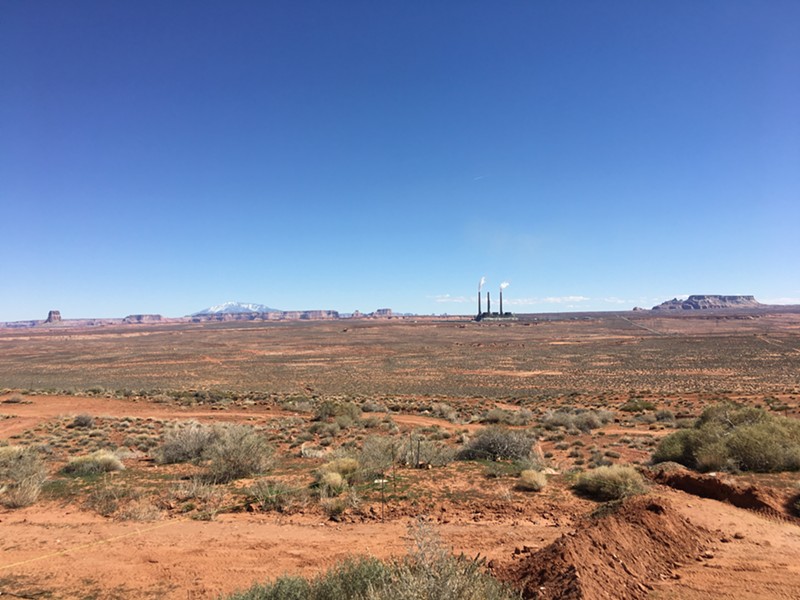 The Navajo Nation has been hit especially hard by COVID-19. Above, the Navajo Generating Station in March 2019, before it ceased operations.