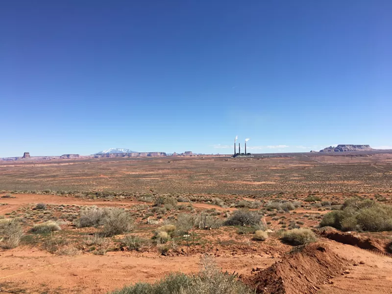 Image: The Navajo Nation has been hit especially hard by COVID-19. Above, the Navajo Generating Station in March 2019, before it ceased operations.