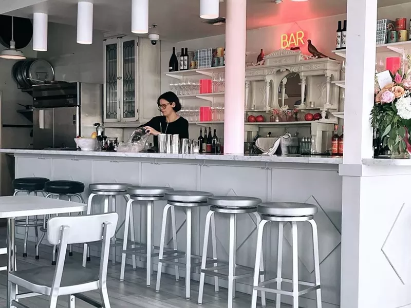 Image: Bar Bianco interior.