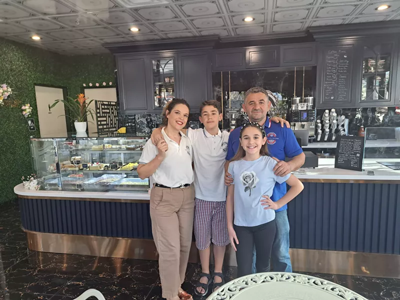 Image: Elvira and Meti Pellumbi and their two children are the family behind Dolce Italia by MEKK, a new all-day cafe in downtown Phoenix.