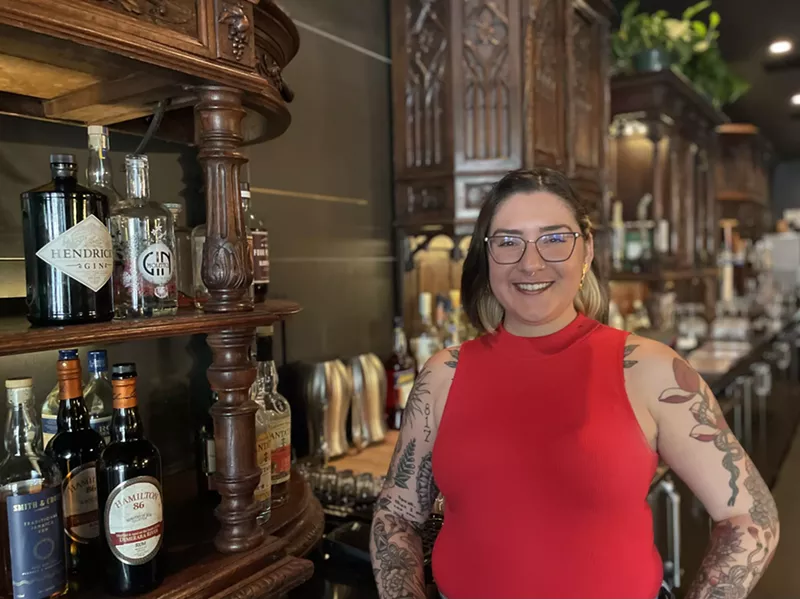 Image: Delena Humble-Fischer, bar manager for Sin Muerte, is 2023's Last Slinger Standing.