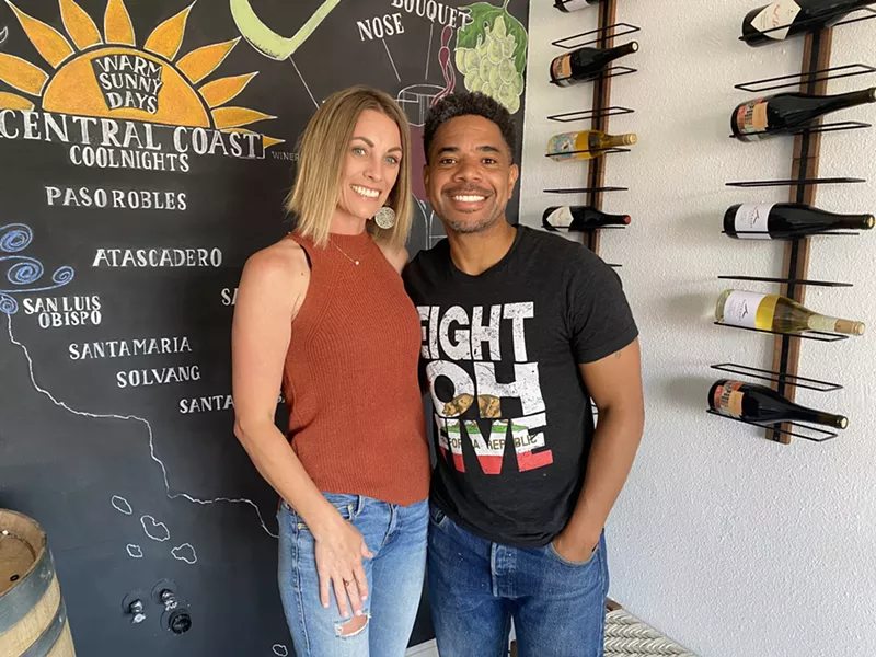 Image: Carrie and Janeiro Cathey hope 805 Wine Boutique will turn people on to small wine producers of California's Central Coast.