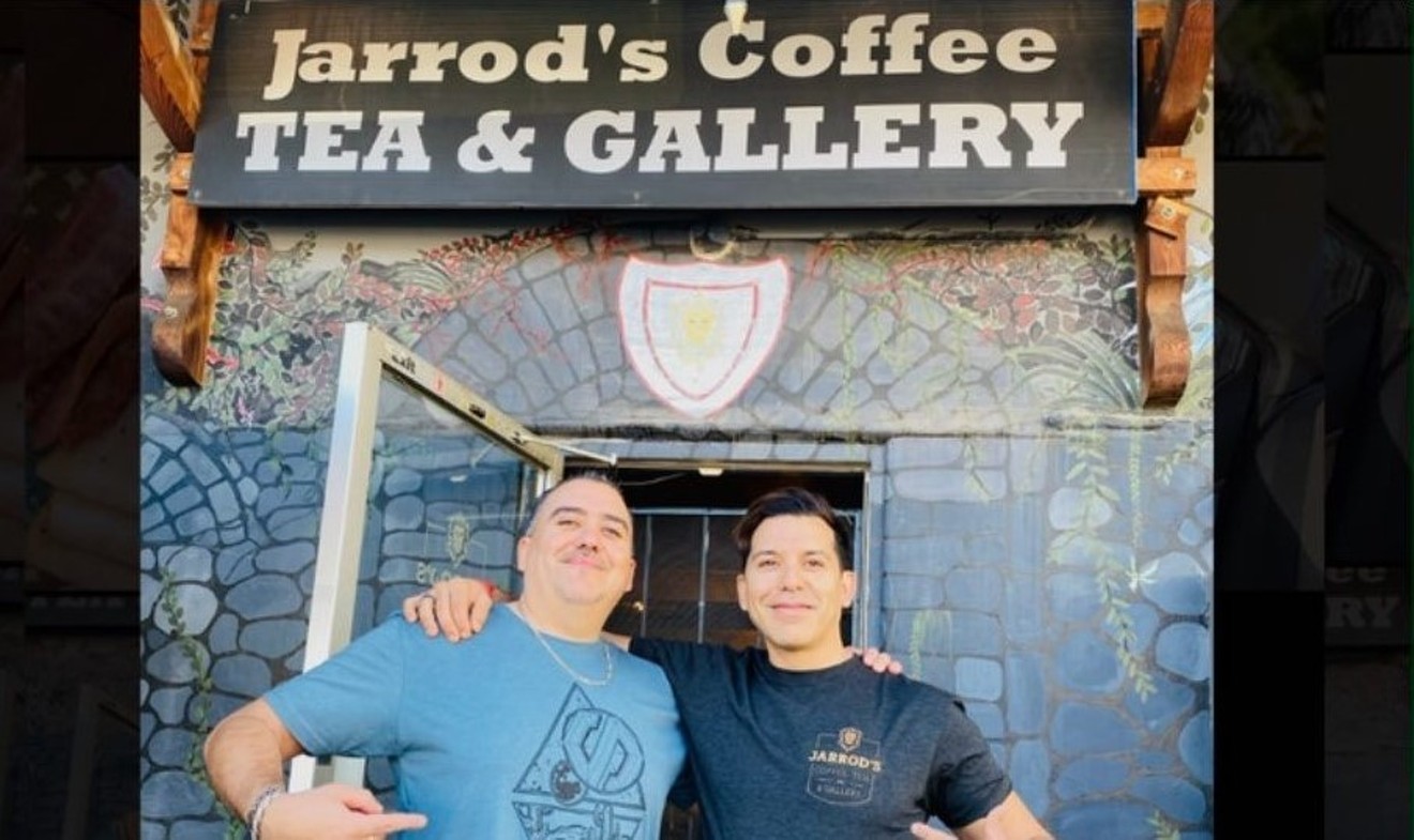 Jarrod Martinez and Jamin Martinez of Jarrod's Coffee, Tea, & Gallery in dow