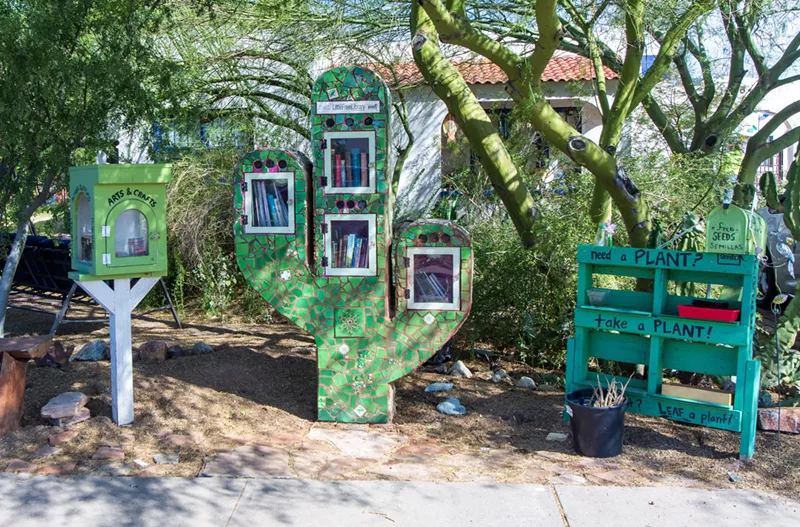 Image: The Sharing Saguaro in central Phoenix offers books, art and a spirit of community.