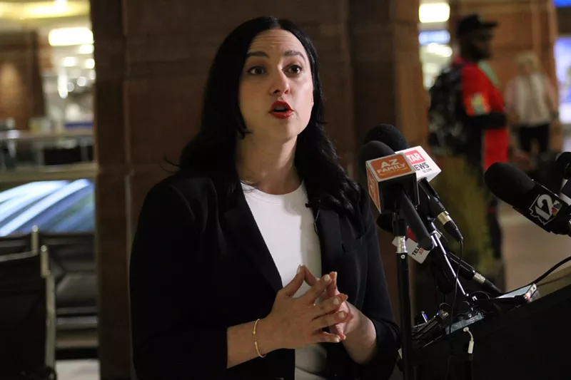 Image: "I feel so compelled to escalate this issue and not let the story die," Rep. Yassmin Ansari said Tuesday upon returning to Phoenix from a mission to El Salvador to try to spring Kilmar Abrego Garcia.