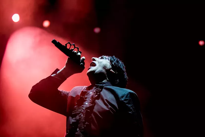 Image: Marilyn Manson plays Ak-Chin Pavilion (known now as Talking Stick Resort Amphitheatre) on Sunday, August 26, 2018. He'll be back in the Valley to play the Van Buren in September.