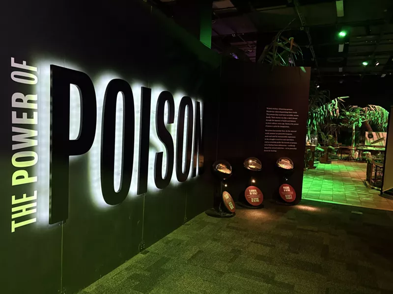Image: "The Power of Poison" is on loan from the American Museum of Natural History in New York City.