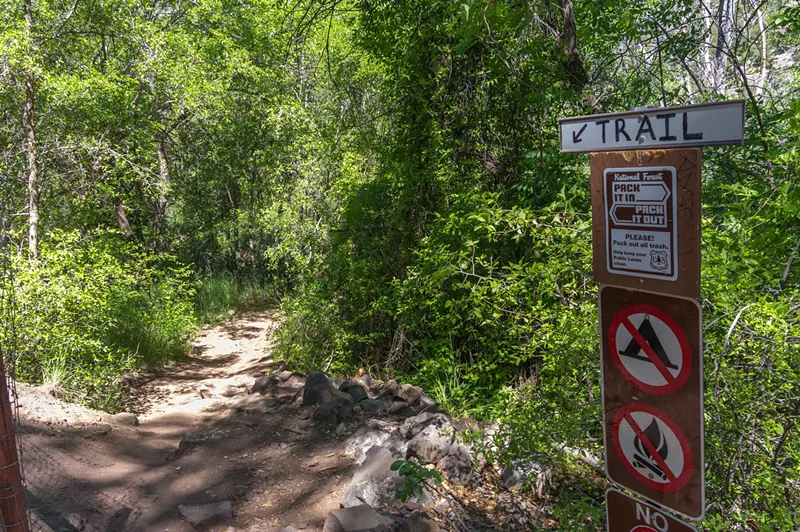 Image: Don't leave your poop on the Dixon Lewis Trail on Fossil Creek in northern Arizona — or any other trail, for that matter.