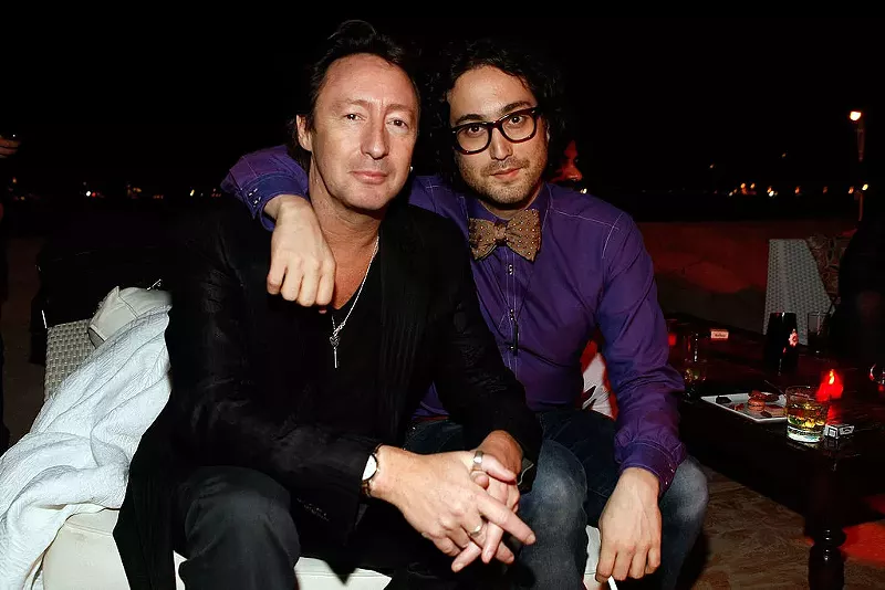 Image: Sean Lennon and Julian Lennon attend the OneDreamRush Party at the Chacha Club during the 62nd Cannes Film Festival on May 18, 2009, in Cannes, France.