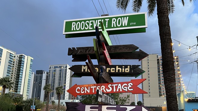 Signs on Roosevelt Row.