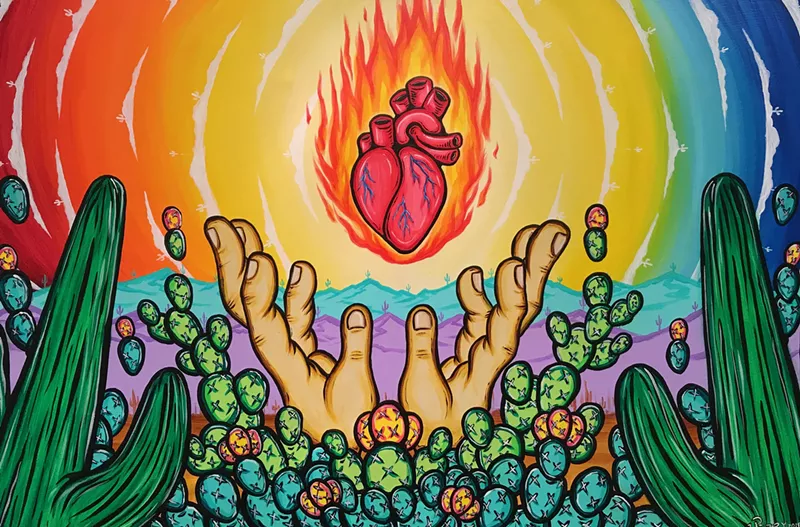 Image: Work by Jesse Perry featured in the inaugural Carmody Foundation Grants exhibit.