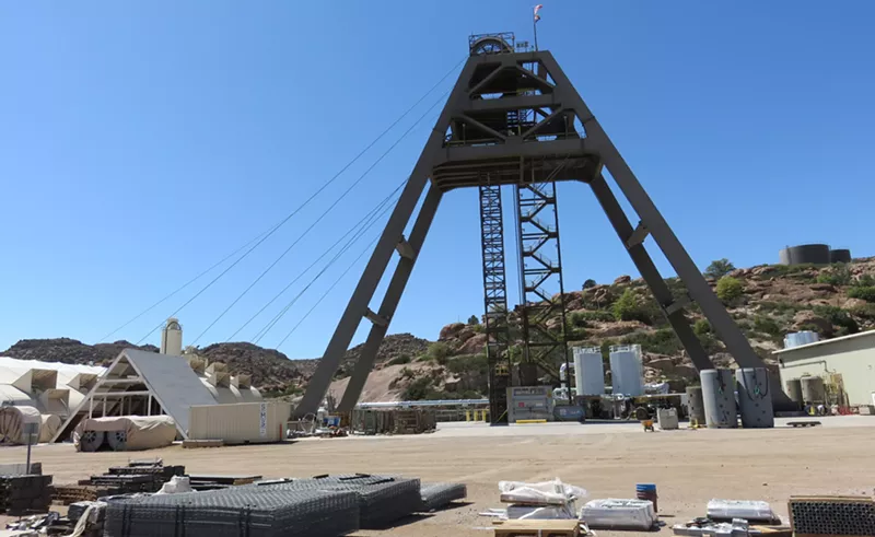 Image: Resolution Copper's "No. 10 shaft" is North America's deepest mine shaft, plunging 6,943 feet below the surface.