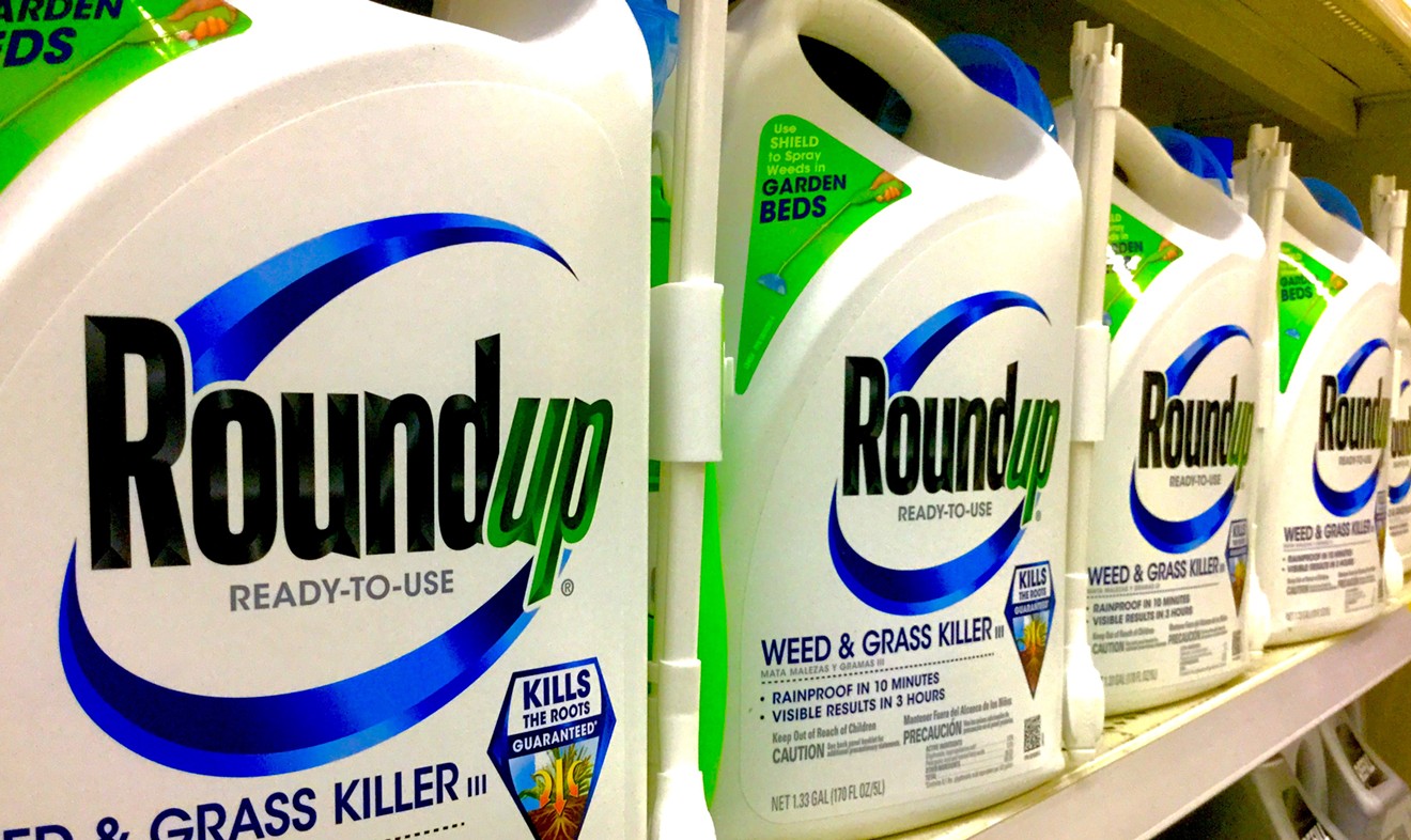 Roundup, the popular weed killer made by Monsanto.