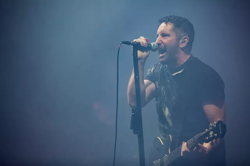 Image: Trent Reznor onstage at Comerica Theatre in Phoenix.