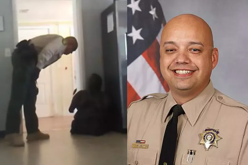 Image: Deputy Manuel Van Santen will not face any criminal charges for his actions in tackling a limbless teenager and shoving another teen's face into a wall during an encounter caught on video.
