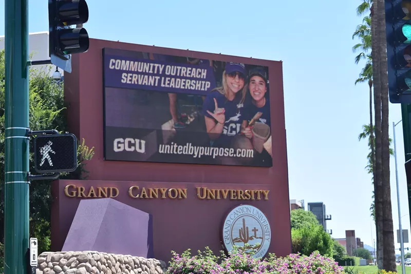 Image: GCU's gated campus occupies 275 acres on the west side of Phoenix.