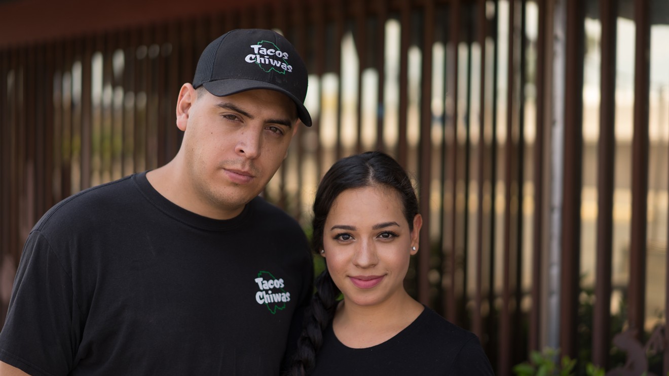 Tacos Chiwas and Cafe Chiwas owners Armando Hernandez and Nadia Holguin.