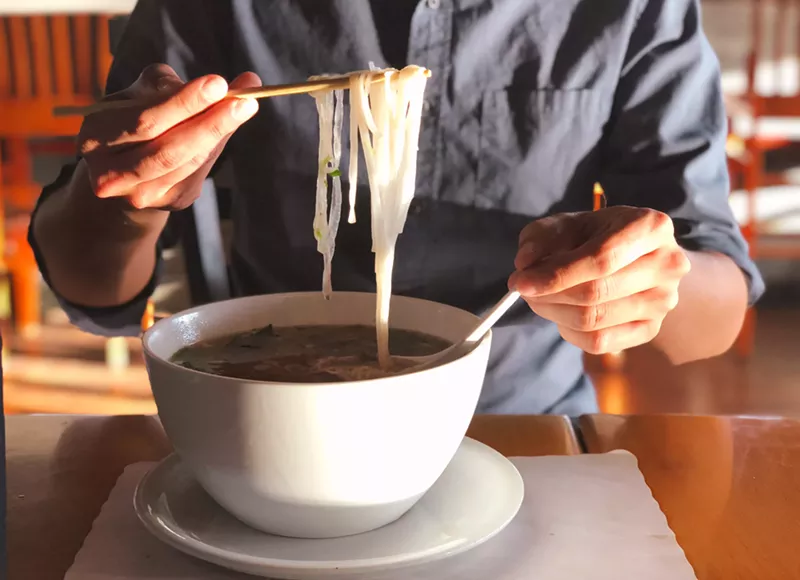 Image: Pho is the specialty at CreAsian Bar and Grill, but the menu goes beyond standard Vietnamese fare.