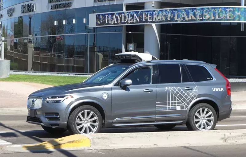 Image: Uber focused its autonomous vehicle testing in Tempe before the fatal crash.