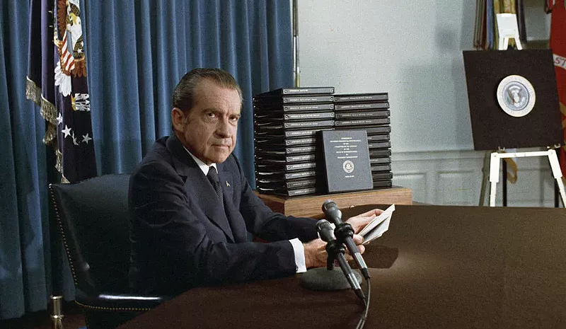 Image: After Richard Nixon released the edited transcripts of the White House tapes, his apologists began to lose ammunition.