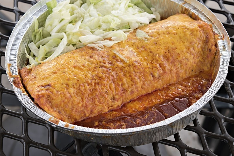 A chimichanga from Rito's. Hope you're hungry.