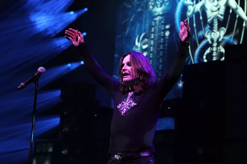Image: Ozzy Osbourne performs in Denver on October 2, 2018.