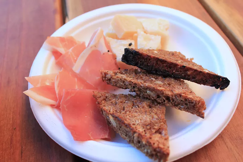 Image: Speck, Parm, and German rye.