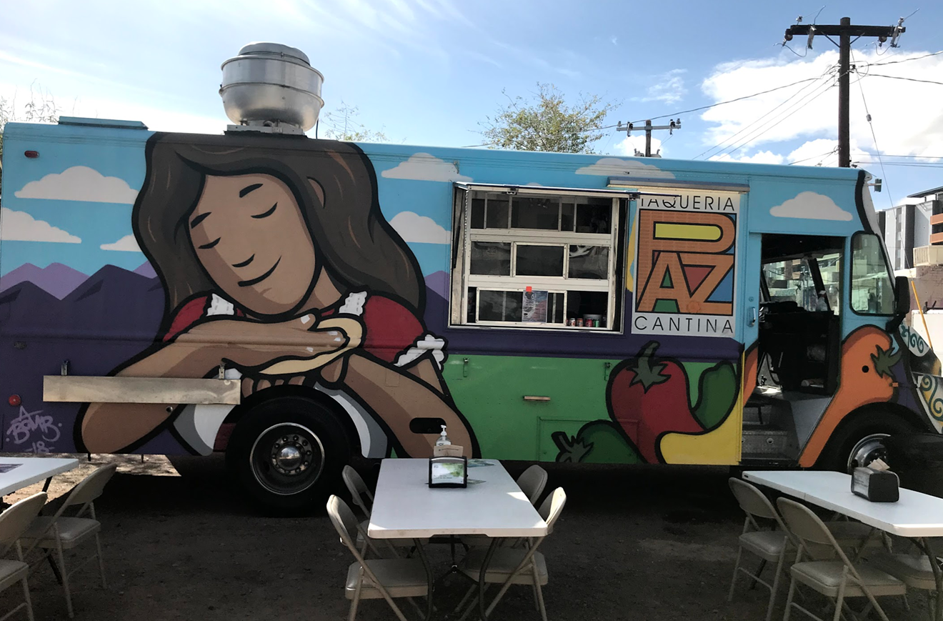 PAZ Cantina is currently operating as a food truck and can be found along Roosevelt Row.