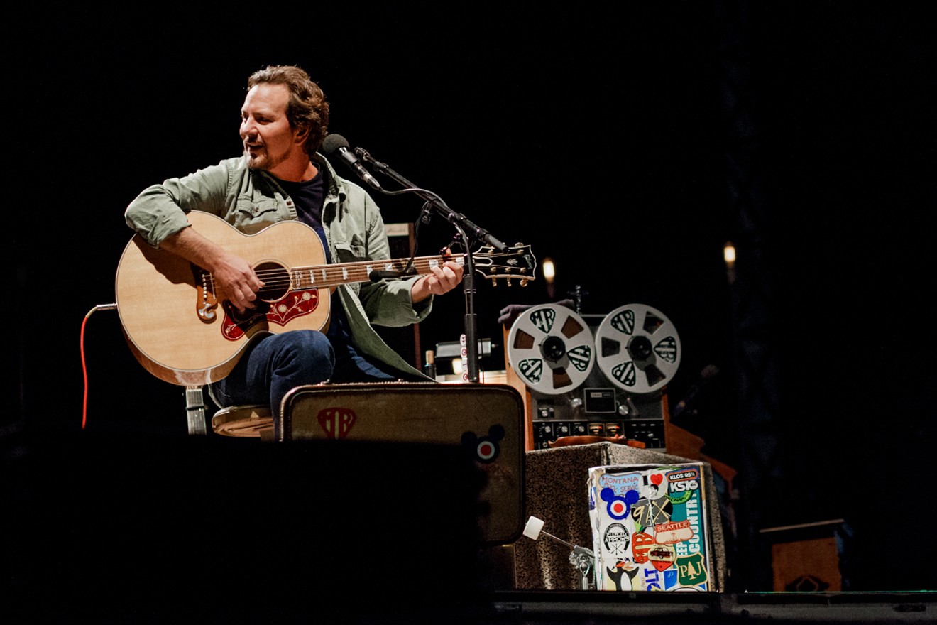 Eddie Vedder performing at 2019 Innings Festival.