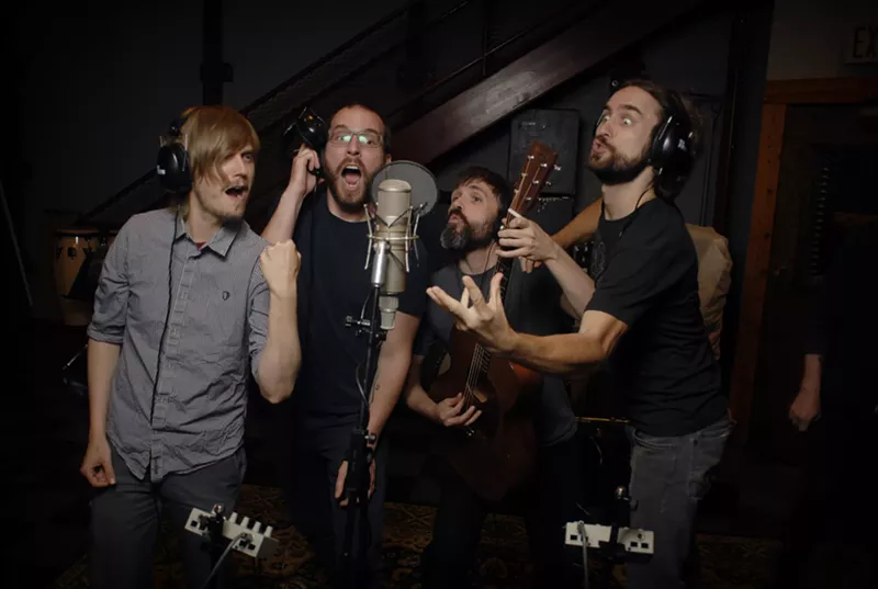 Image: Trevor de Brauw of Pelican is pictured at the far left.