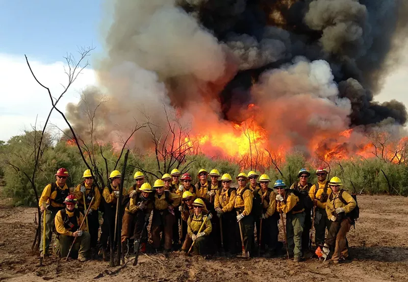 Image: Women housed at the Arizona state prison in Perryville make between $1 to $2 an hour fighting deadly wildfires.