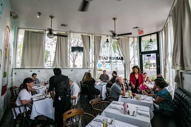 Image: Chef Silvana Salcido Esparza’s second restaurant, the art-filled, vegan-focused, Mexican-wine serving mole palace Barrio Café Gran Reserva, was closed.