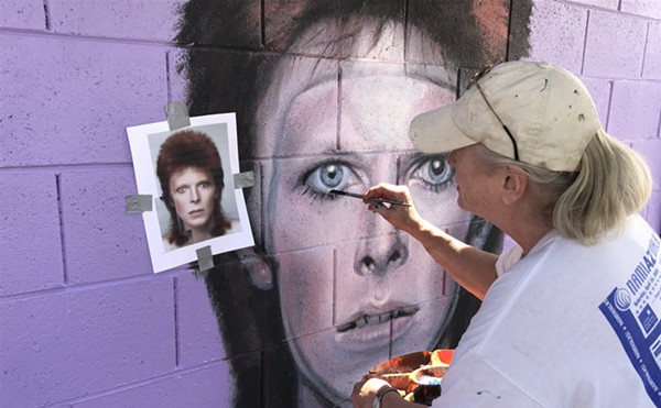 Phoenix Artist Refreshes David Bowie Mural After Recent Tagging