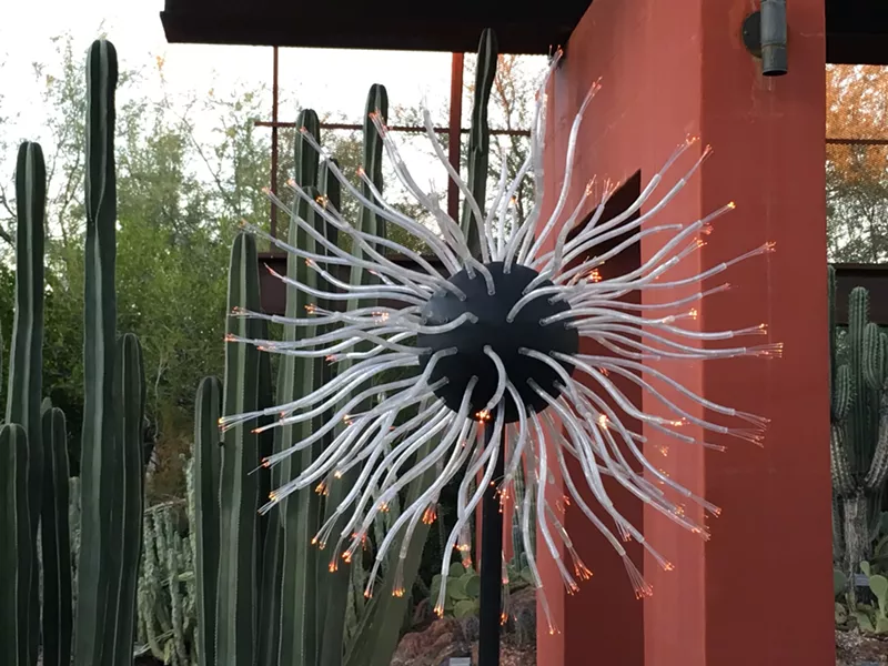 Image: Work by Bruce Munro previously exhibited at Desert Botanical Garden.