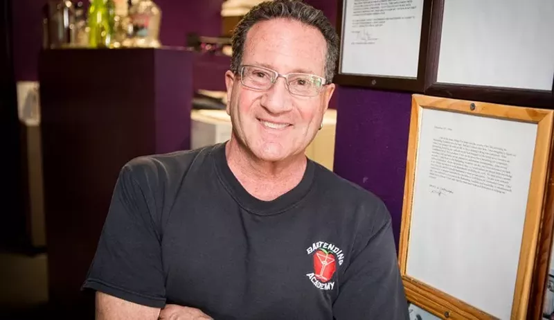 Image: Steve Shliveck at the Bartending Academy in Tempe.