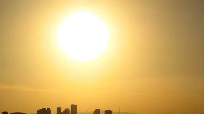A sun in the sky