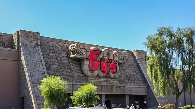 A modern retail store built to look like an Aztec temple.