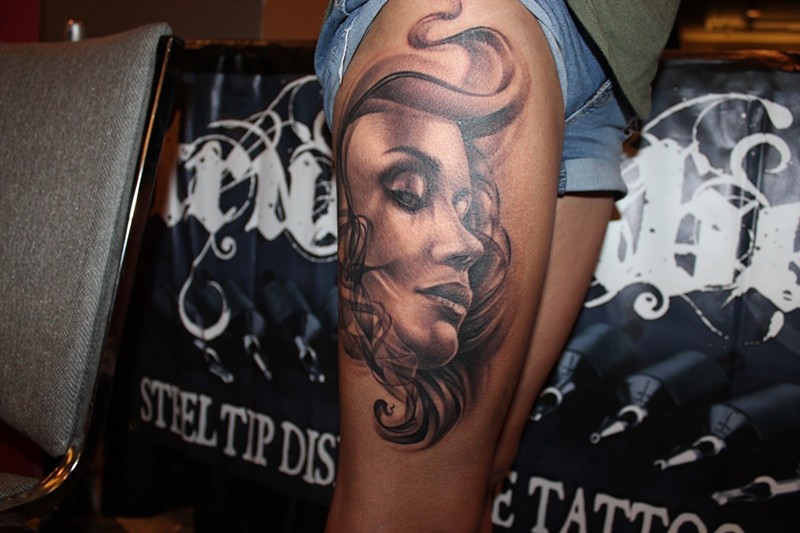 Rihanna's Neck Rebelle Fleur Tattoo- PopStarTats