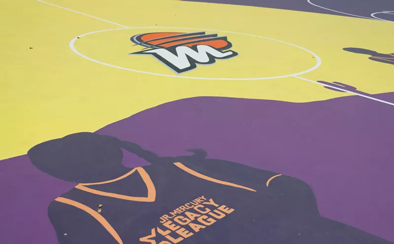 Image: Phoenix Mercury, local artist collaborate on sports mural