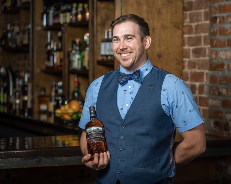 Bobby Kramer behind at the bar The Brickyard.