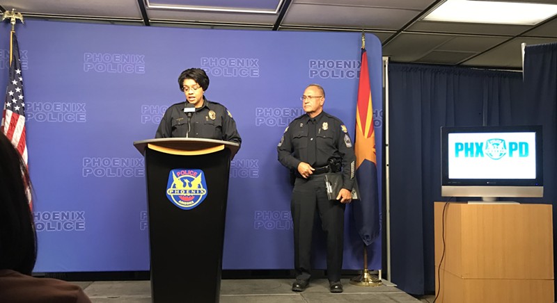 Phoenix Police Chief Jeri Williams announced the firing of three officers today.