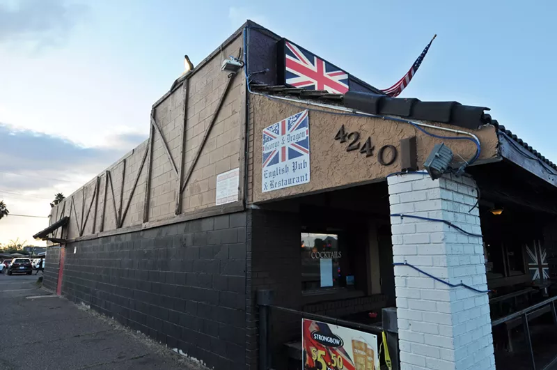 Image: The exterior of George & Dragon: An English Pub in midtown Phoenix.
