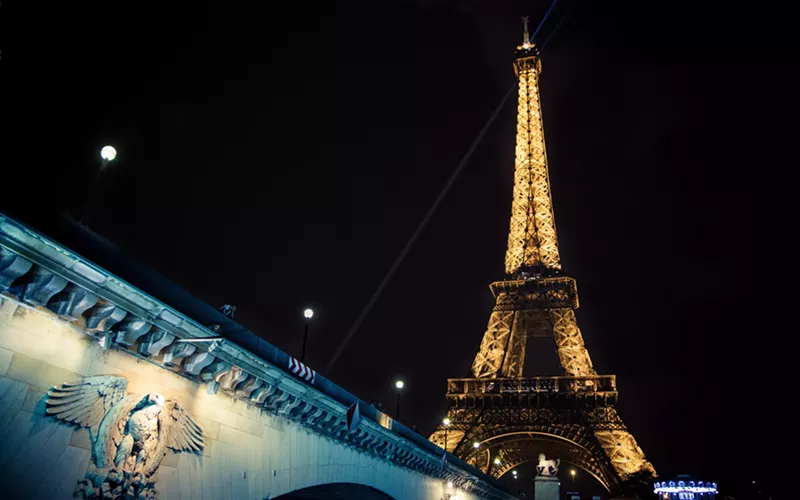 Image: The city of Paris at night.