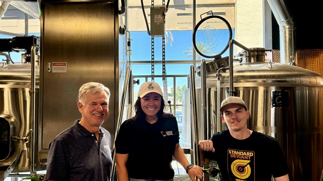 The Pinnacle Brewing Co. team in the brewhouse.