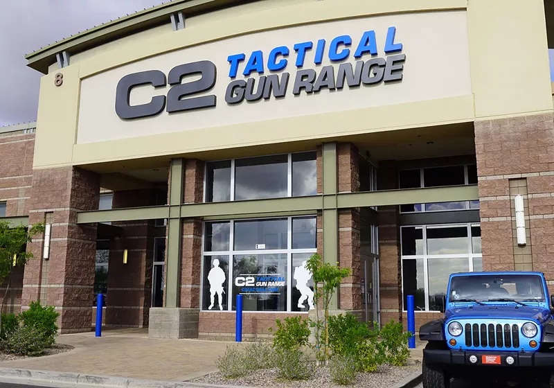 Image: A local gun-range owner reportedly fired shots at his wife and then fatally shot himself, according to a Chandler Police Department report.