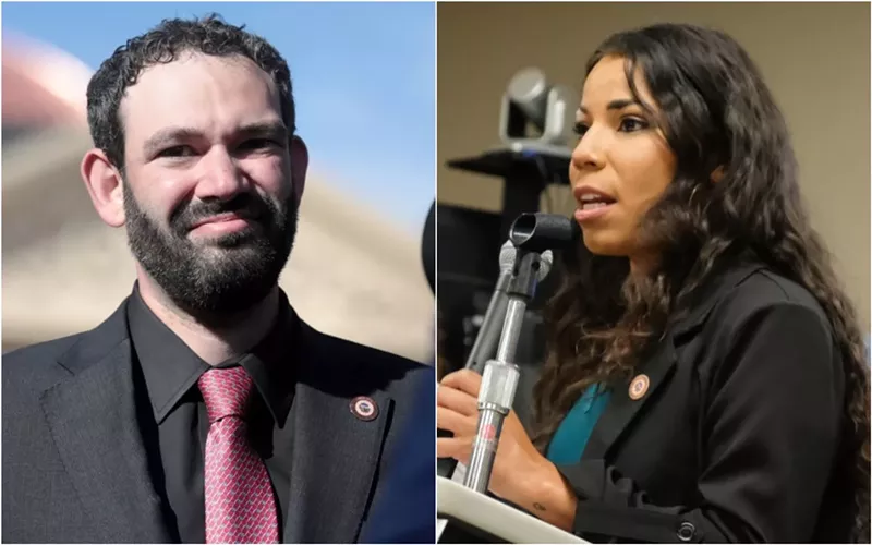 Image: Arizona state Reps. Alex Kolodin and Analise Ortiz
